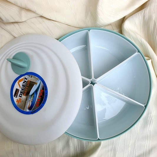 Functional Snack Tray with Five Spacious Compartments for Your Favorite Treats